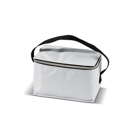 Kühltasche für 6 Dosen - Weiss bedrucken, Art.-Nr. LT95104-N0001