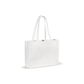 Umhängetasche Leinwand OEKO-TEX®270g/m² 45x10x33cm - Weiss bedrucken, Art.-Nr. LT95162-N0001