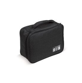 Travel Essentials Elektronik-Organizer - Schwarz bedrucken, Art.-Nr. LT95170-N0002