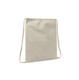 Kordelzugbeutel baumwolle OEKO-TEX® 140g/m² 35x45cm - Ecru bedrucken, Art.-Nr. LT95204-N0054