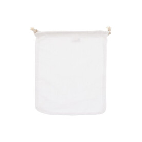 Wiederverwendbare Lebensmitteltasche OEKO-TEX® Baumwolle 25x30cm - Weiss bedrucken, Art.-Nr. LT95207-N0001