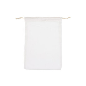 Wiederverwendbare Lebensmitteltasche OEKO-TEX® Baumwolle 30x40cm - Weiss bedrucken, Art.-Nr. LT95209-N0001
