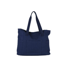 Tasche Recycelte Leinwand 310g/m² 42x13x43cm - Dunkelblau bedrucken, Art.-Nr. LT95226-N0010