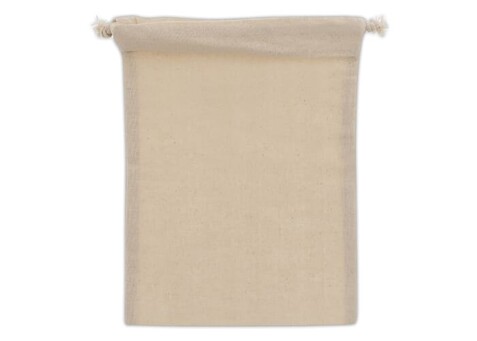 Zuziehbeutel OEKO-TEX® Baumwolle 140g/m² 15x20cm - Ecru bedrucken, Art.-Nr. LT95234-N0054