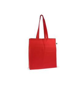 Tasche Fairtrade 140g 38x10x42 - Rot bedrucken, Art.-Nr. LT95235-N0021