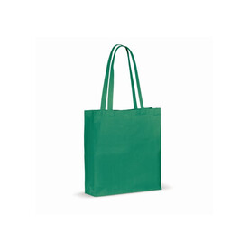Tasche aus recycelter Baumwolle 140g/m² 38x10x42cm - Dunkelgrün bedrucken, Art.-Nr. LT95242-N0030