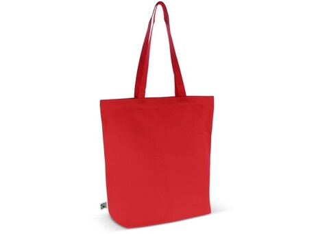 Tasche Fairtrade 270g 42x12x43cm - Rot bedrucken, Art.-Nr. LT95275-N0021