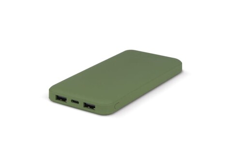 Powerbank Rock 10.000 mAh - Olivgrün bedrucken, Art.-Nr. LT95501-N0043