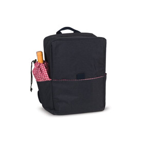 Picknick-Rucksack aus R-PET-Material - Dunkelblau bedrucken, Art.-Nr. LT95901-N0010