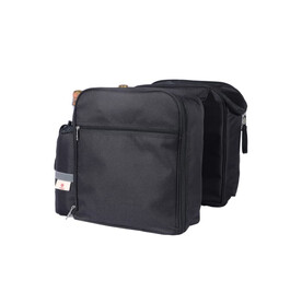 Doppel-Picknick-Fahrradtasche - Schwarz bedrucken, Art.-Nr. LT95907-N0002