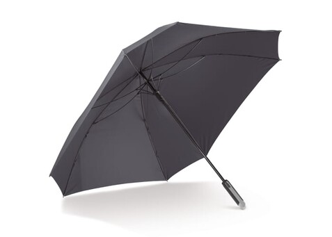 Luxus 27” quadratischer Regenschirm mit automatischer Öffnung - Schwarz bedrucken, Art.-Nr. LT97107-N0002