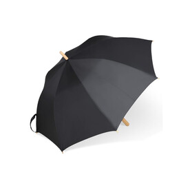 25” Regenschirm aus R-PET-Material mit Automatiköffnung - Schwarz bedrucken, Art.-Nr. LT97114-N0002