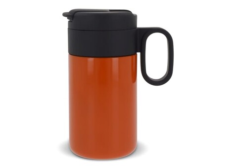 Isolierbecher Flow mit Griff 250ml - Orange bedrucken, Art.-Nr. LT98713-N0026