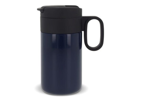 Isolierbecher Flow mit Griff 250ml - Dunkelblau bedrucken, Art.-Nr. LT98713-N0010