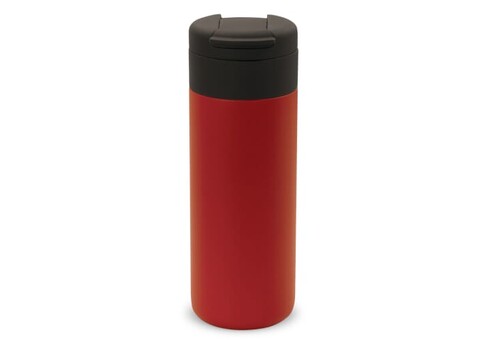 Isolierbecher Flow 400ml - Dunkelrot bedrucken, Art.-Nr. LT98714-N0020