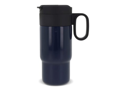 Isolierbecher Flow mit Griff 300ml - Dunkelblau bedrucken, Art.-Nr. LT98716-N0010