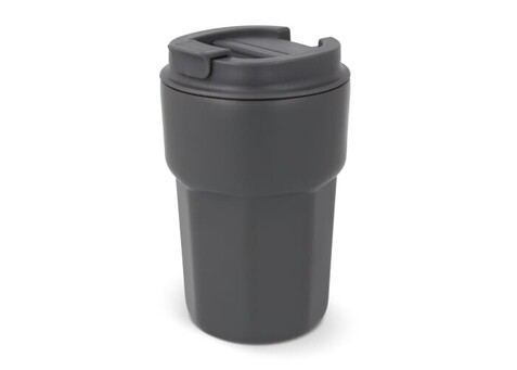 T-ceramic Thermobecher mit Deckel Zambezi 350ml - Grau bedrucken, Art.-Nr. LT98728-N0061