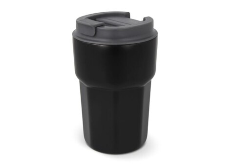 T-ceramic Thermobecher mit Deckel Zambezi 350ml - Schwarz bedrucken, Art.-Nr. LT98728-N0002