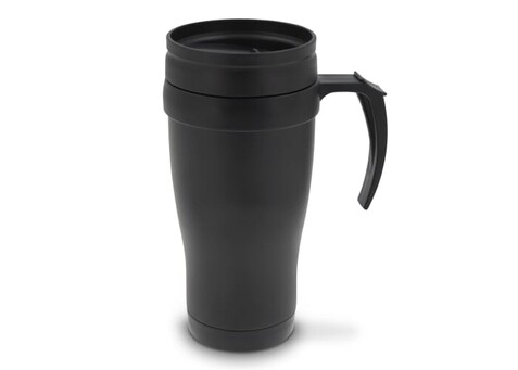 Isolierbecher Metall 350ml - Matt Schwarz bedrucken, Art.-Nr. LT98759-N5002