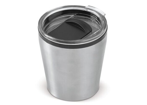 Coffee to go Tasse 180ml - Silber bedrucken, Art.-Nr. LT98763-N0005