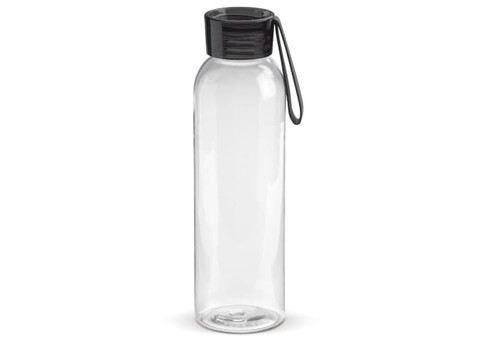 Trinkflasche 600ml - Transparent Schwarz bedrucken, Art.-Nr. LT98766-N0402