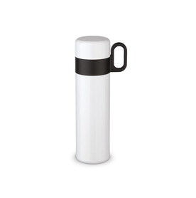 Isolierflasche mit Becher 500ml - Weiss bedrucken, Art.-Nr. LT98784-N0001 Isolierflasche mit Becher 500ml - Weiss bedrucken, Art.-Nr. LT98784-N0001