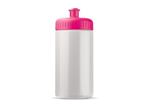 Sportflasche classic 500ml - Weiss / Rosé bedrucken, Art.-Nr. LT98795-N0176