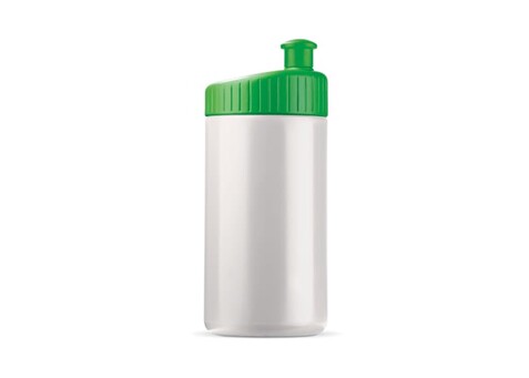 Sportflasche Design 500ml - Weiss / Grün bedrucken, Art.-Nr. LT98796-N0131