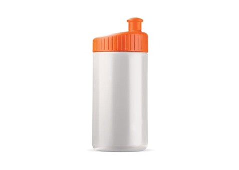 Sportflasche Design 500ml - Weiss / Orange bedrucken, Art.-Nr. LT98796-N0126