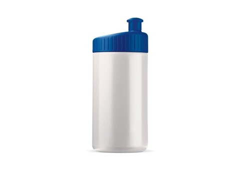 Sportflasche Design 500ml - Weiss / Dunkelblau bedrucken, Art.-Nr. LT98796-N0110