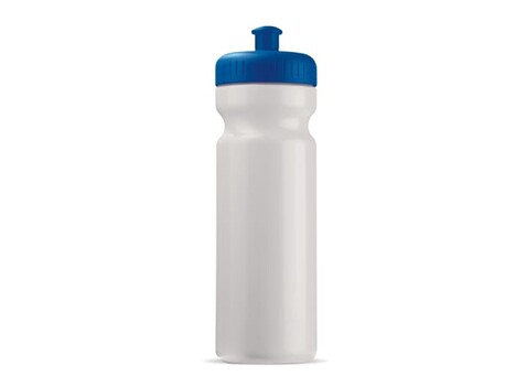 Sportflasche classic 750ml - Weiss / Dunkelblau bedrucken, Art.-Nr. LT98797-N0110