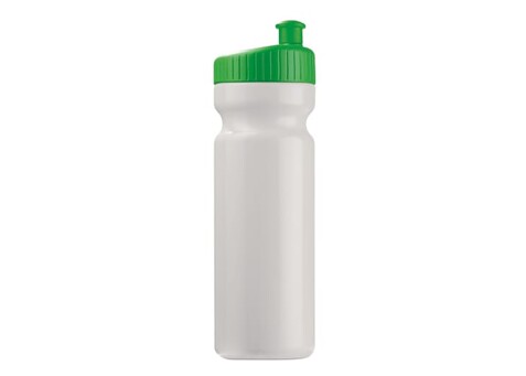 Sportflasche Design 750ml - Weiss / Grün bedrucken, Art.-Nr. LT98798-N0131