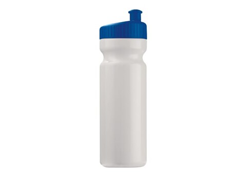 Sportflasche Design 750ml - Weiss / Dunkelblau bedrucken, Art.-Nr. LT98798-N0110