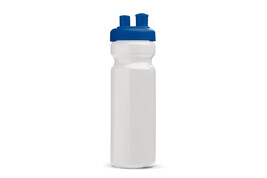 Sportflasche mit Zerstäuber 750ml - Weiss / Dunkelblau bedrucken, Art.-Nr. LT98799-N0110