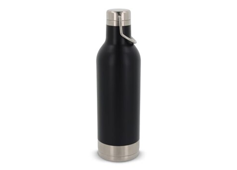 Edelstahl-Isolierflasche 400ml - Schwarz bedrucken, Art.-Nr. LT98811-N0002