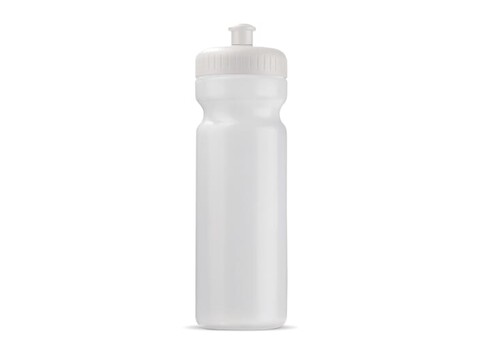 Sportflasche Bio 750ml - Transparent Weiss bedrucken, Art.-Nr. LT98860-N0401