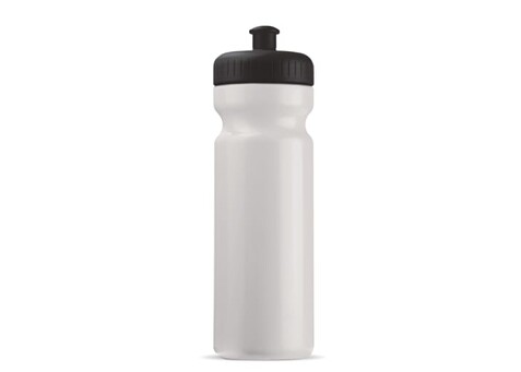 Sportflasche Bio 750ml - Weiss / Schwarz bedrucken, Art.-Nr. LT98860-N0102