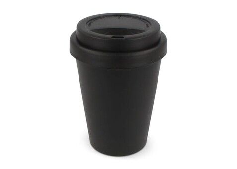 RPP Kaffeebecher Unifarben 250ml - Schwarz bedrucken, Art.-Nr. LT98866-N0002
