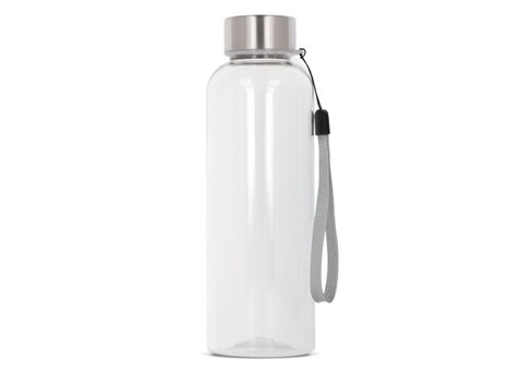Wasserflasche Jude R-PET 500ml - Transparent Grau bedrucken, Art.-Nr. LT98877-N0461
