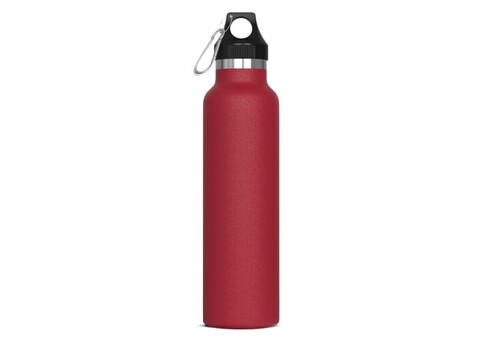 Isolierflasche Lennox 650ml - Dunkelrot bedrucken, Art.-Nr. LT98893-N0020
