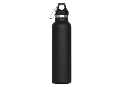 Isolierflasche Lennox 650ml - Schwarz bedrucken, Art.-Nr. LT98893-N0002