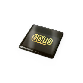 Doming Quadrat 10x10 mm - Gold bedrucken, Art.-Nr. LT99118-N0006