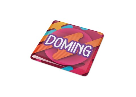 Doming Quadrat 13x13 mm - Weiss bedrucken, Art.-Nr. LT99119-N0001