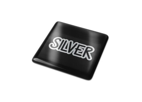 Doming Quadrat 25x25 mm - Silber bedrucken, Art.-Nr. LT99122-N0005