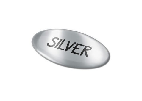 Doming Oval 30x15 mm - Silber bedrucken, Art.-Nr. LT99127-N0005