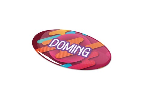 Doming Oval 60x35 mm - Weiss bedrucken, Art.-Nr. LT99130-N0001