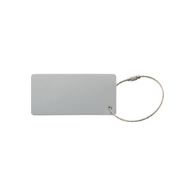 Aluminium Kofferanhänger - Silber bedrucken, Art.-Nr. LT99609-N0005 Aluminium Kofferanhänger - Silber bedrucken, Art.-Nr. LT99609-N0005