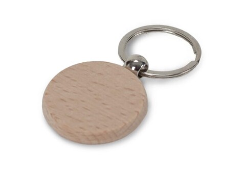 Schlüsselring Holz rund Ø40mm - Holz bedrucken, Art.-Nr. LT99714-N0093