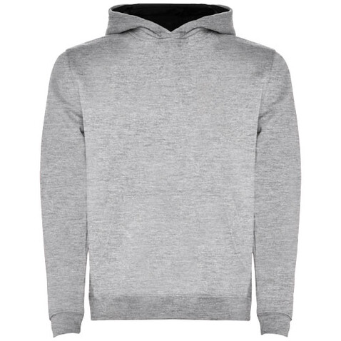 Urban Kapuzenpullover für Kinder, Marl Grey, schwarz bedrucken, Art.-Nr. K10678JC