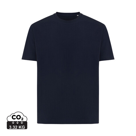 Iqoniq Teide T-Shirt aus recycelter Baumwolle navy blau bedrucken, Art.-Nr. T9105.002.M